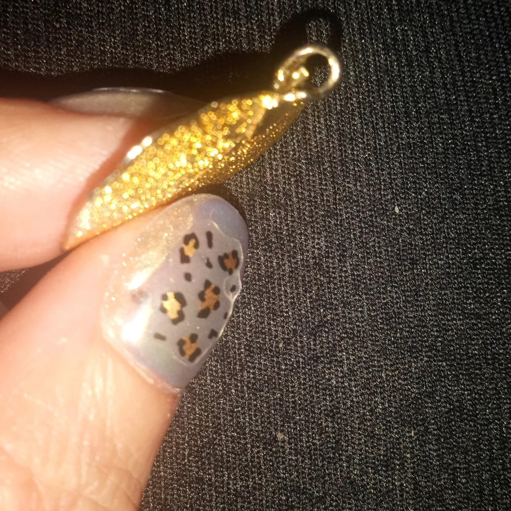 24k Gold Dipped Aspen Leaf Charm/Pendant - image 5